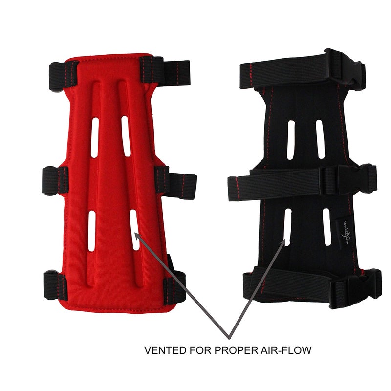 SAS 8" Armguard Archery Bow Range with 3-Strap Buckles (Black) - Image 5